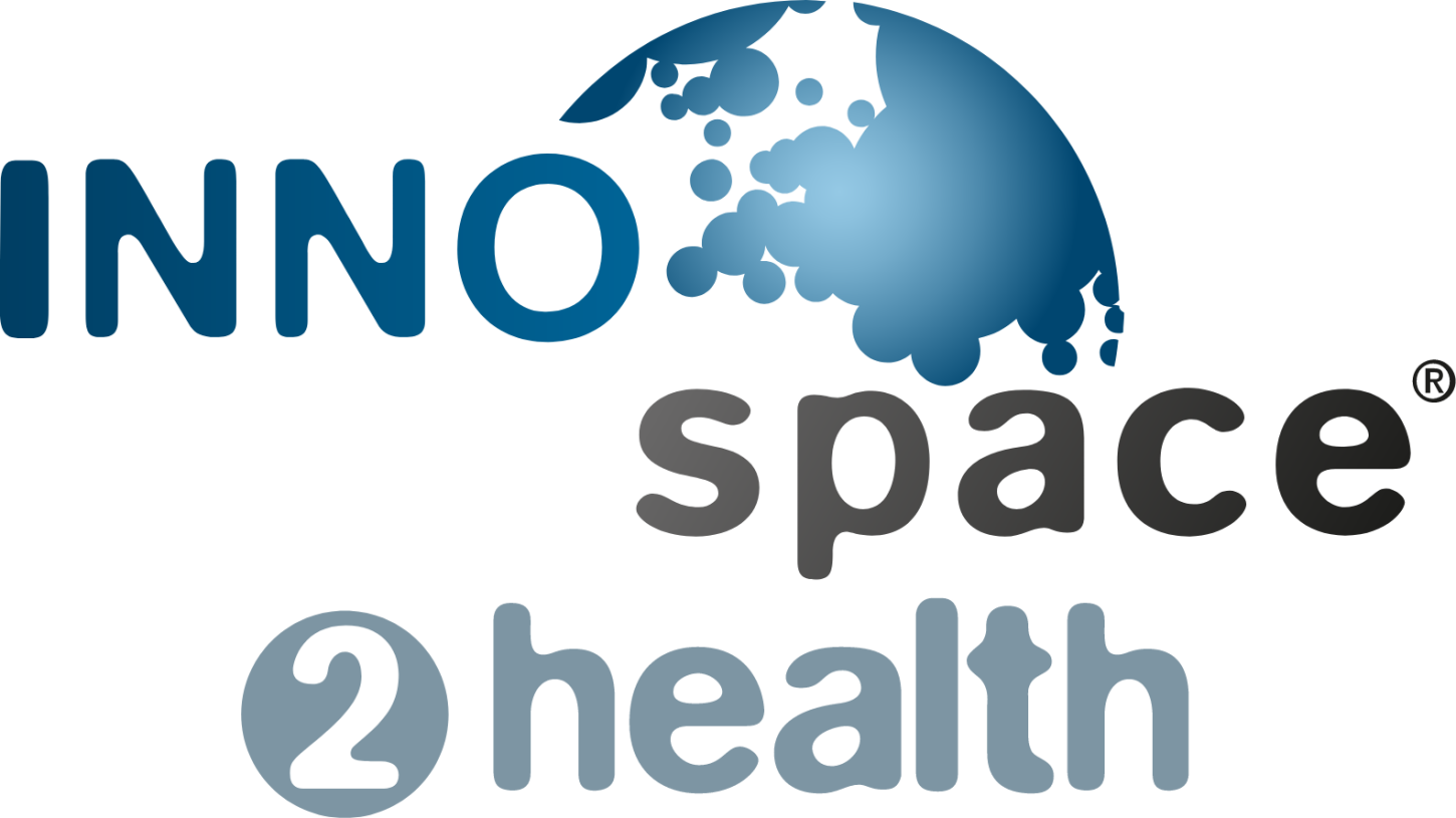 Logo des INNOspace-Netzwerks space2health zur Vernetzung der Raumfahrt und der Gesundheitsbranche